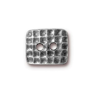 Hammertone Rectangle Button 15x12.5mm - 10개