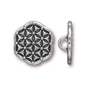 Flower of Life Button 16mm - 10개