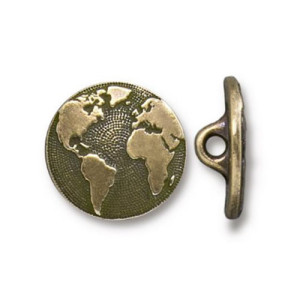 Earth Button 17mm - 10개
