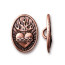 Sacred Heart Button 13.1x18.5mm - 10개