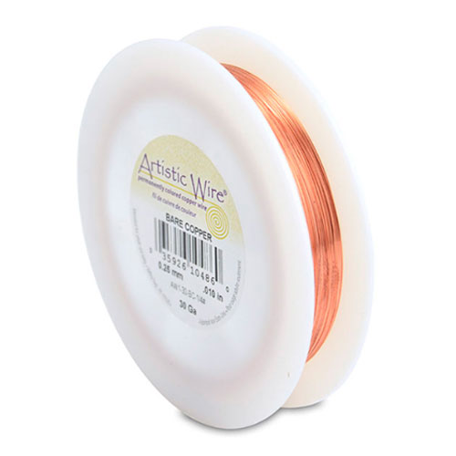 Bare Copper Craft Wire 0.26mm - 240m