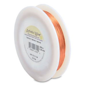 Tarnish Resistant Colored Copper Craft Wire 0.20mm - 372.3m