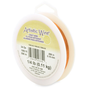Tarnish Resistant Colored Copper Craft Wire 0.16mm - 598.5m