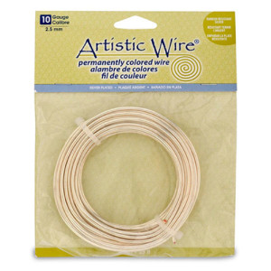 Silver Plated Tarnish Resistant Colored Copper Craft Wire 2.60mm - 3.1m