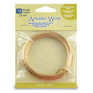 Tarnish Resistant Brass Craft Wire 2.10mm - 3.1m