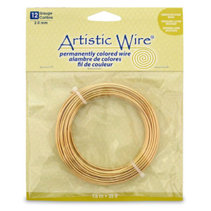 Tarnish Resistant Brass Craft Wire 2.10mm - 7.6m