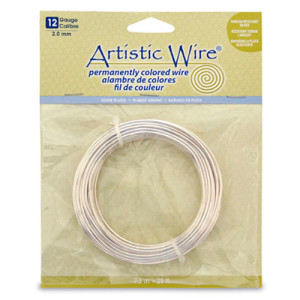 Silver Plated Tarnish Resistant Colored Copper Craft Wire 2.1mm - 7.6m