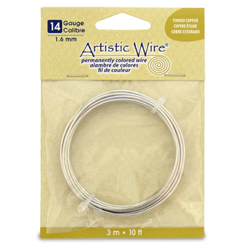 Tarnish Resistant Tinned Copper Craft Wire 1.60mm - 3.1m