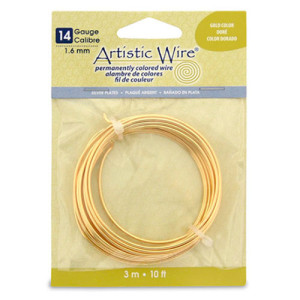Silver Plated Tarnish Resistant Colored Copper Craft Wire 1.60mm - 3.1m