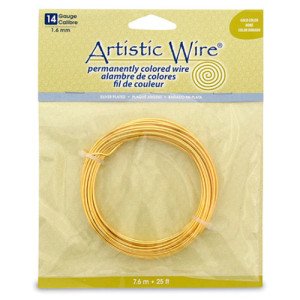 Silver Plated Tarnish Resistant Colored Copper Craft Wire 1.60mm - 7.6m