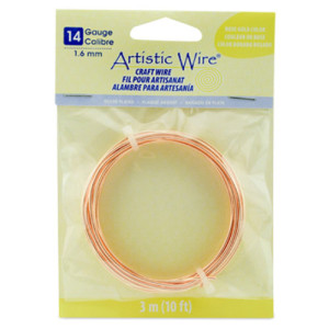 Silver Plated Tarnish Resistant Colored Copper Craft Wire 1.60mm - 3.1m