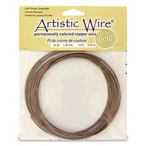 Tarnish Resistant Colored Copper Craft Wire 1.30mm - 7.6m