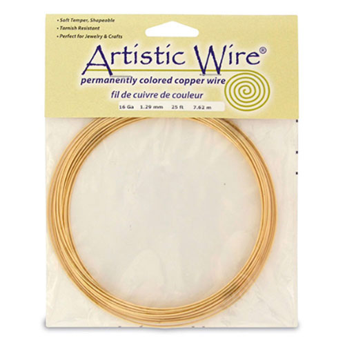 Tarnish Resistant Brass Craft Wire 1.30mm - 7.6m