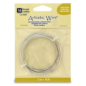 Tarnish Resistant Tinned Copper Craft Wire 1.30mm - 3.1m