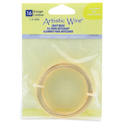 Silver Plated Tarnish Resistant Colored Copper Craft Wire 1.30mm - 7.6m