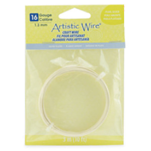 Silver Plated Tarnish Resistant Colored Copper Craft Wire 1.30mm - 3.1m