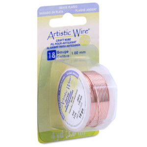 Silver Plated Tarnish Resistant Colored Copper Craft Wire 1.0mm - 3.6m