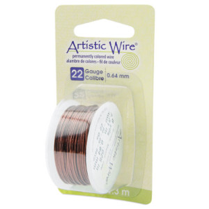 Tarnish Resistant Colored Copper Craft Wire 0.64mm - 7.3m
