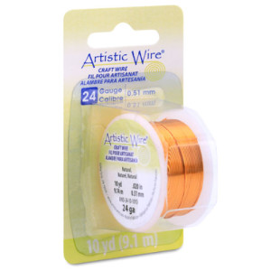 Tarnish Resistant Colored Copper Craft Wire 0.51mm - 9.1m