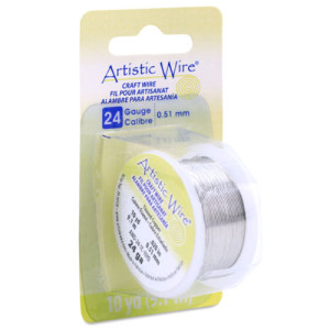 Tarnish Resistant Tinned Copper Craft Wire 0.51mm - 9.1m