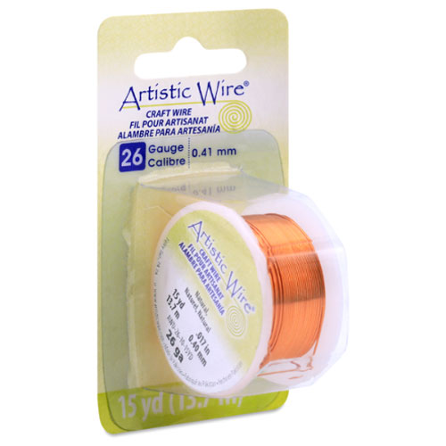 Tarnish Resistant Colored Copper Craft Wire 0.41mm - 13.7m