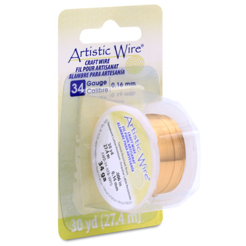 Tarnish Resistant Brass Craft Wire 0.16mm - 27.4m