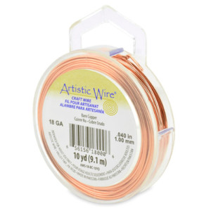 Bare Copper Craft Wire 1.0mm - 9.1m