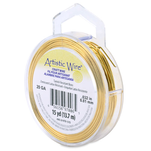 Tarnish Resistant Brass Craft Wire 0.81mm - 13.7m