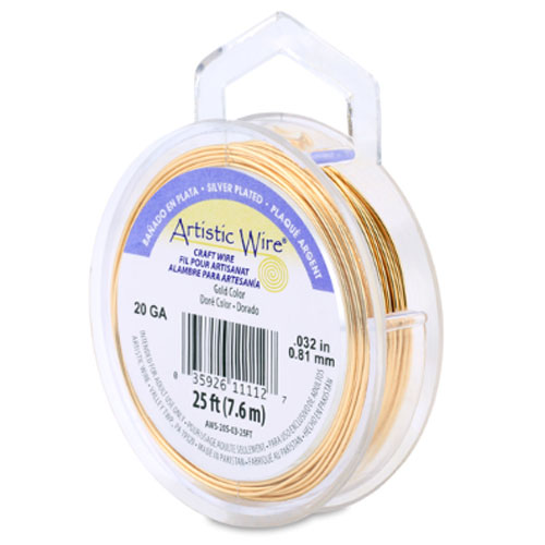 Silver Plated Tarnish Resistant Colored Copper Craft Wire 0.81mm - 7.6m