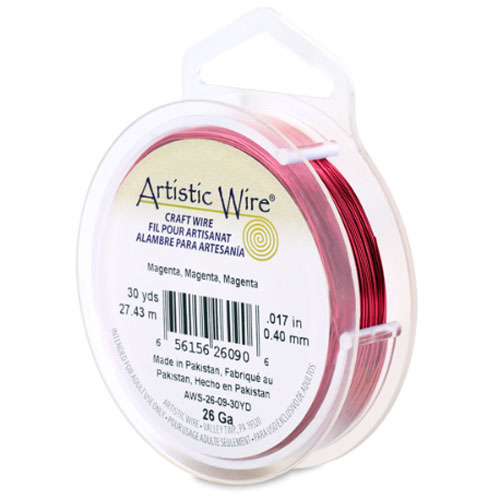 Tarnish Resistant Colored Copper Craft Wire 0.41mm - 27.4m