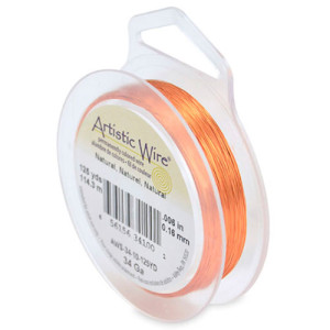 Tarnish Resistant Colored Copper Craft Wire 0.16mm - 114.3m