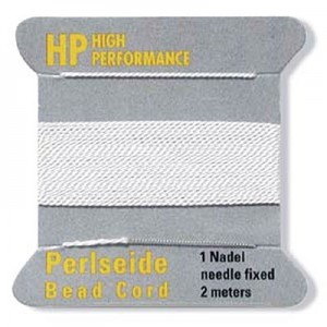 High Perform Bead Cord White 0.65mm - 2m