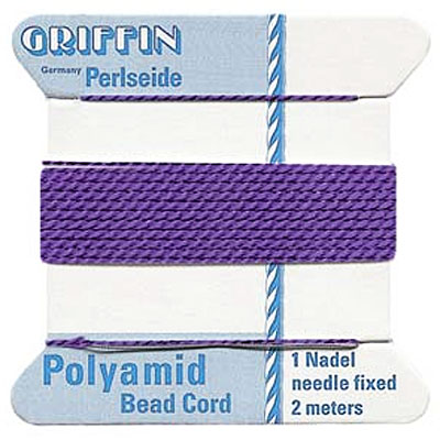 Griffin Nylon Bead Cord Amethyst 0.45mm - 2m