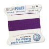 Griffin Nylon Bead Cord Amethyst 0.6mm - 2m