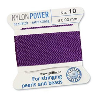 Griffin Nylon Bead Cord Amethyst 0.9mm - 2m