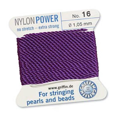 Griffin Nylon Bead Cord Amethyst 1.05mm - 2m