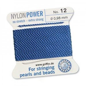 Griffin Nylon Bead Cord Blue 0.98mm - 2m