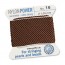 Griffin Nylon Bead Cord Brown 1.05mm - 2m