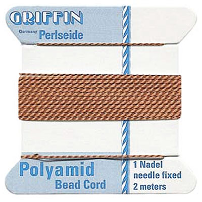 Griffin Nylon Bead Cord Cornelian 0.6mm - 2m