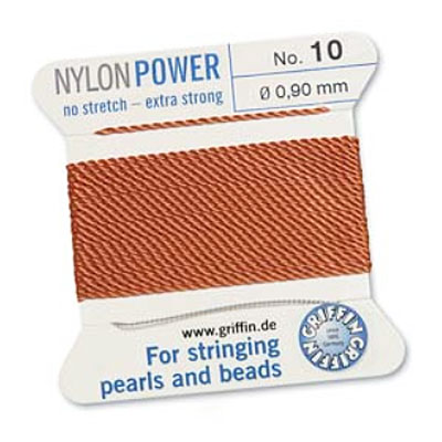 Griffin Nylon Bead Cord Cornelian 0.9mm - 2m