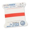 Griffin Nylon Bead Cord Coral 0.35mm - 2m