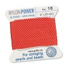 Griffin Nylon Bead Cord Coral 1.05mm - 2m