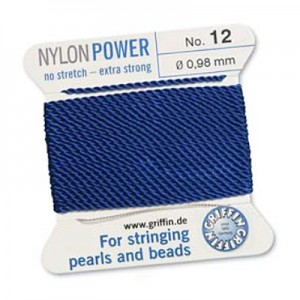 Griffin Nylon Bead Cord Dk Blue 0.98mm - 2m