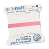 Griffin Nylon Bead Cord Dk Pink 0.3mm - 2m