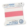 Griffin Nylon Bead Cord Dk Pink 0.5mm - 2m