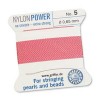 Griffin Nylon Bead Cord Dk Pink 0.65mm - 2m