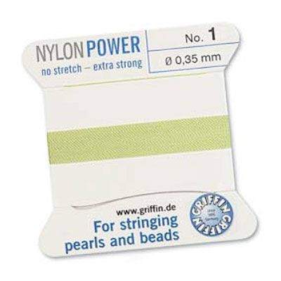 Griffin Nylon Bead Cord Jade 0.35mm - 2m