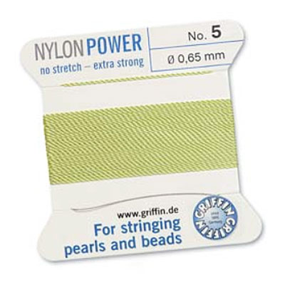 Griffin Nylon Bead Cord Jade 0.65mm - 2m