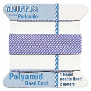 Griffin Nylon Bead Cord Lilac 0.45mm - 2m