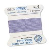 Griffin Nylon Bead Cord Lilac 0.7mm - 2m